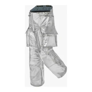 Pantalón proximidad aluminizado bomberos con recubrimiento reflectivo para protección térmica en incendios