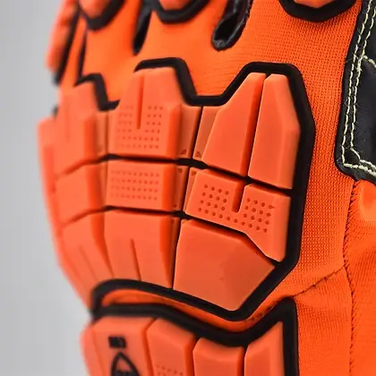 Guantes extricación impacto tpr con sistema de absorción de impactos en dorso para rescate