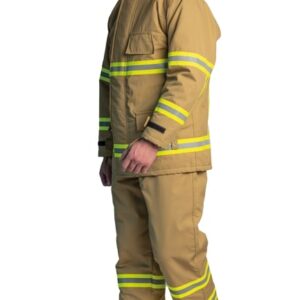 Traje estructural ZIEL FFS 3000 GOLD con triple barrera de protección y certificación NFPA 1971:2018 y EN 469:2020 – RQC Solutions.