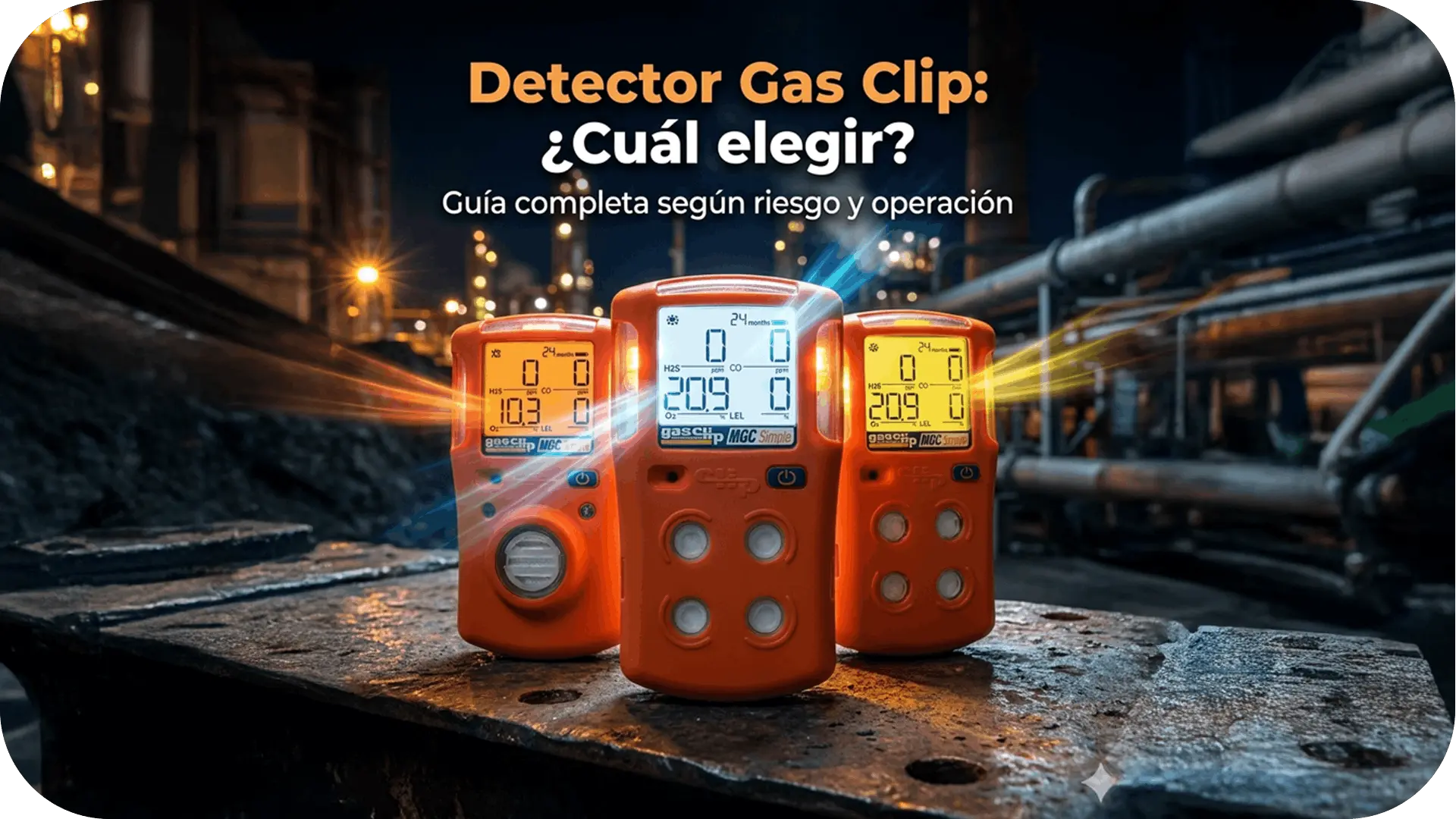Comparativa detector gas clip: Single, Simple y Simple Plus