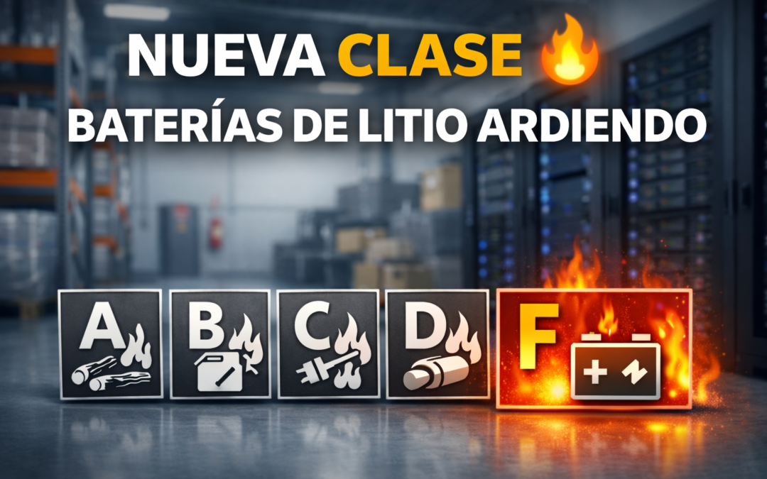 ISO 3941-2026 y Clase L: incendios por baterías de litio en industria