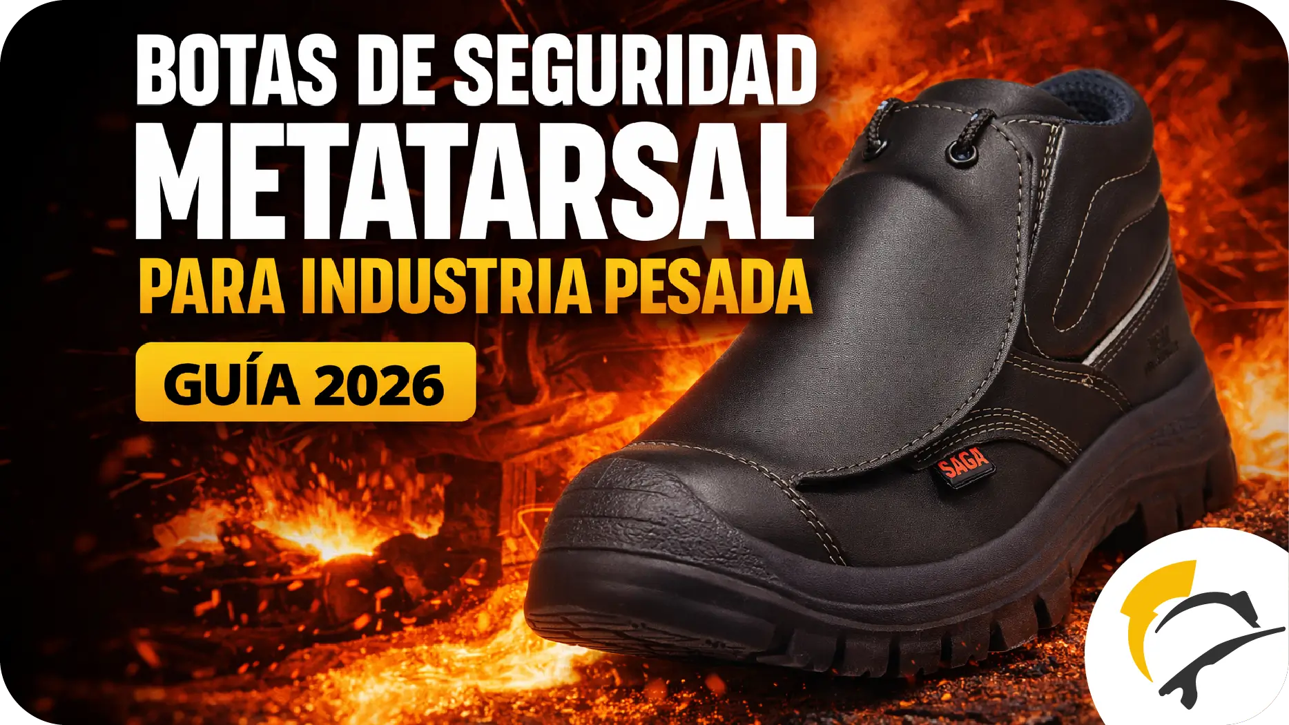 Botas de seguridad metatarsal para industria pesada