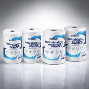 Paños industriales absorbentes reutilizables PROWYPER XPRO7 en formatos capsulado y liso 88 y 870 hojas