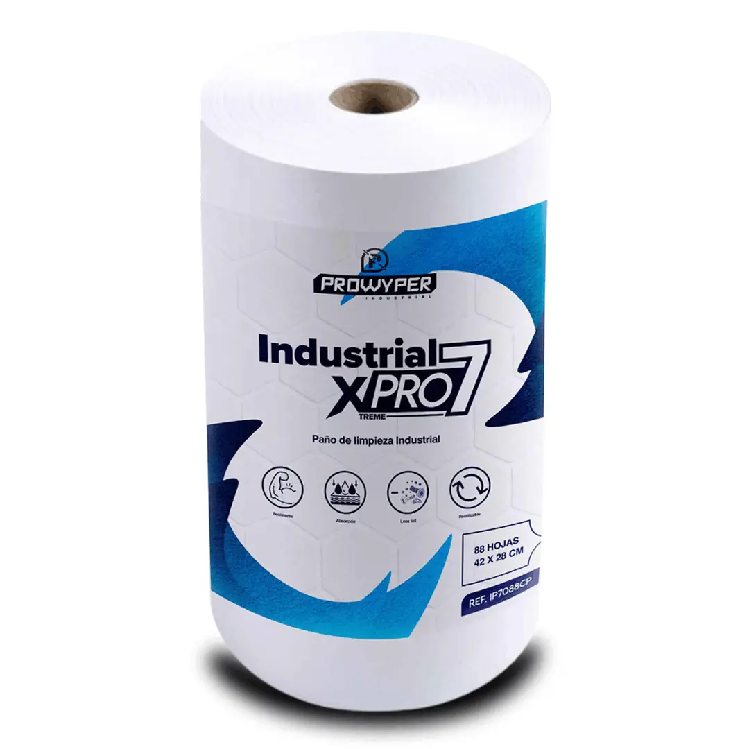 Paños industriales capsulados 88 hojas PROWYPER XPRO7 para limpieza pesada