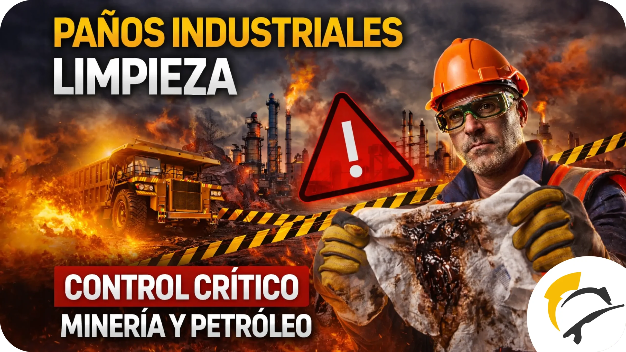 Paños industriales limpieza: control crítico en minería y petróleo