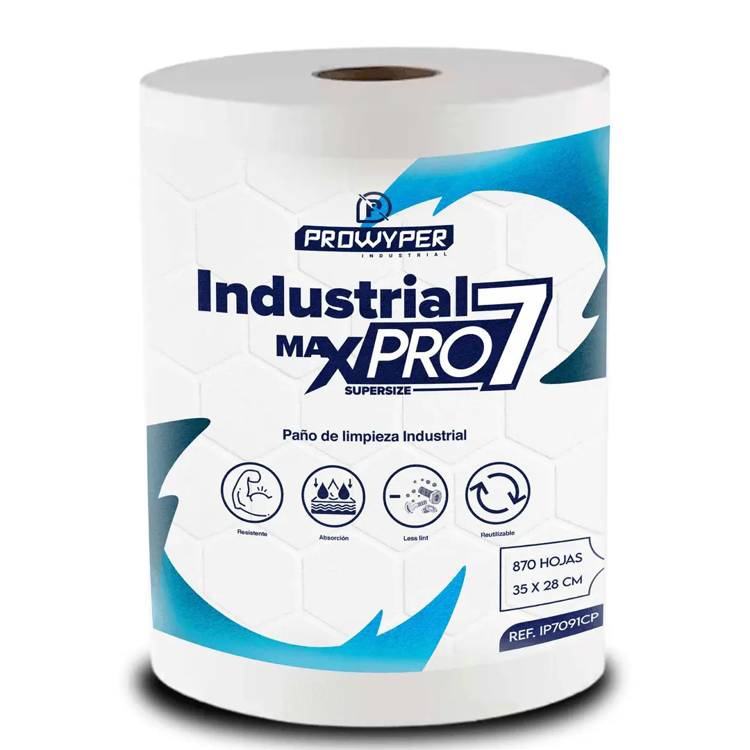 Rollo de paños industriales capsulados 870 hojas PROWYPER MAX PRO7 SUPERSIZE