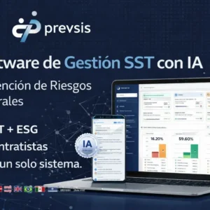 Software de gestión SST con inteligencia artificial Prevsis para prevención de riesgos laborales