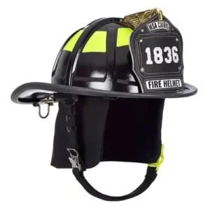 Casco bombero estructural NFPA Cairns 1836 de fibra de vidrio con visor articulado para brigadas contra incendios