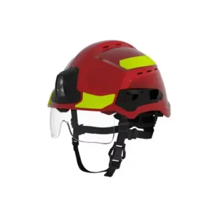 Casco rescate gallet f2xr para bomberos y rescate técnico con iluminación integrada y protección termoplástica