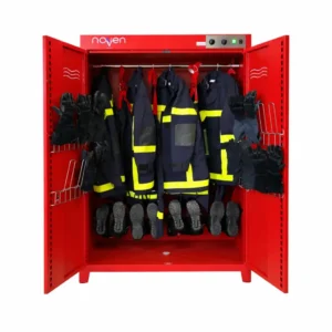 Cabina desinfección ozono industrial para equipos de bomberos y descontaminación PPE