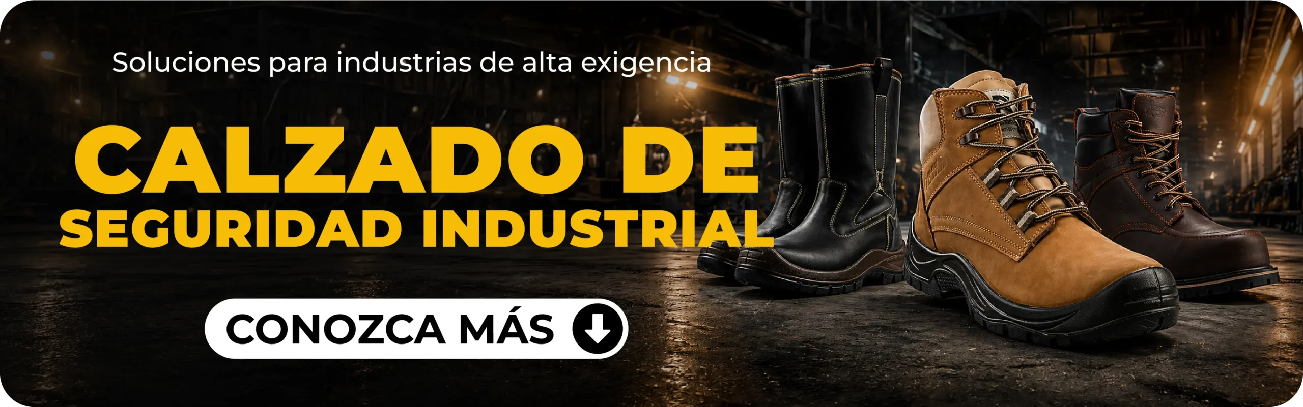 Calzado de seguridad industrial con botas para entornos de alta exigencia