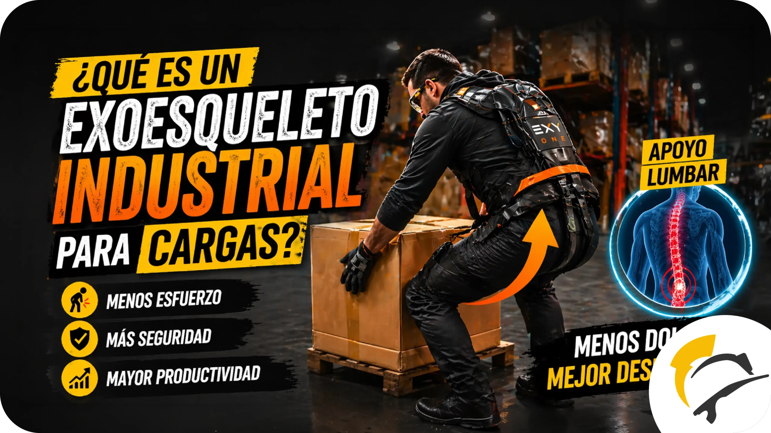 Qué es un exoesqueleto industrial para cargas y cuándo usarlo