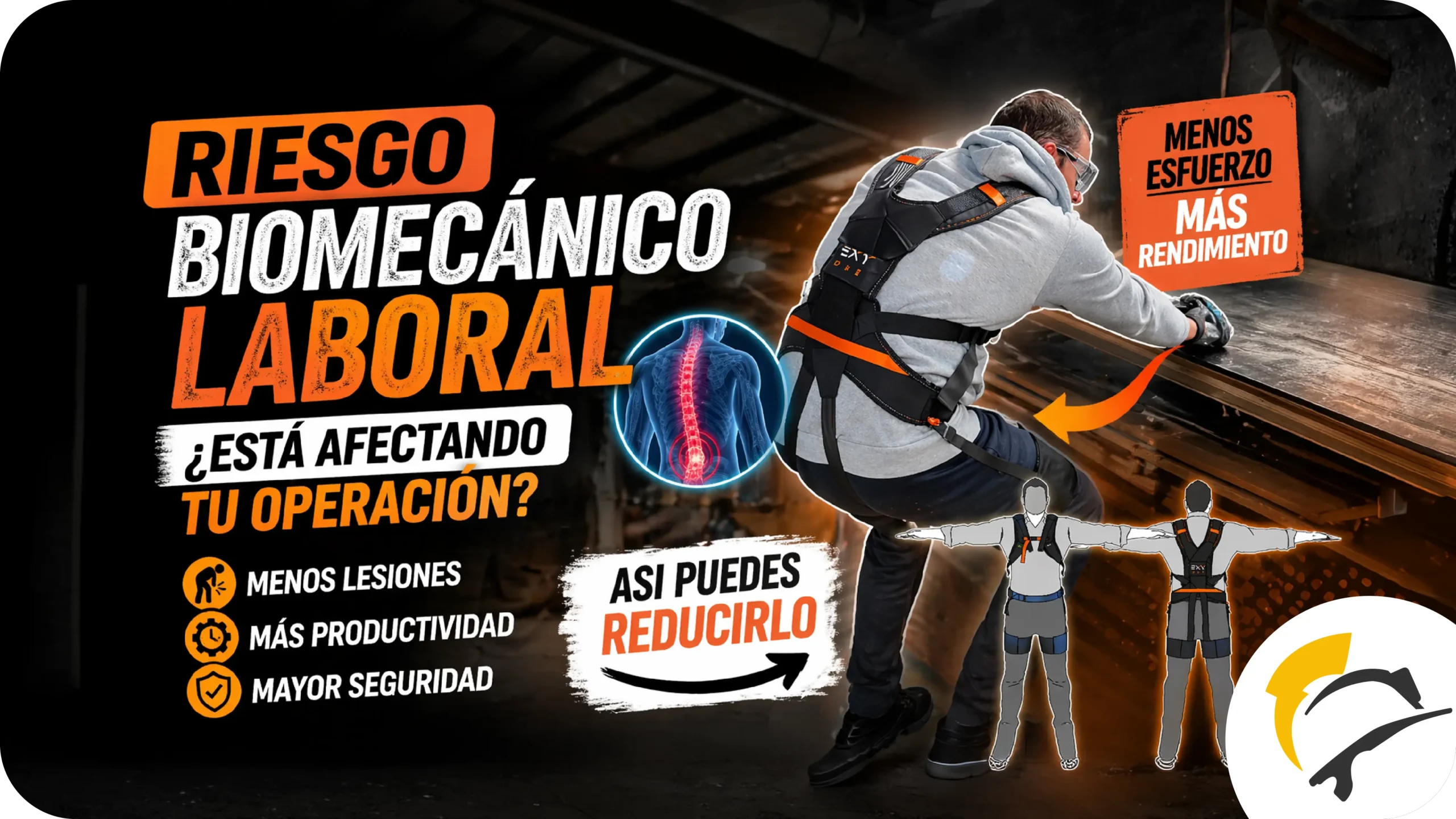 Riesgo biomecánico en el trabajo: cómo reducir lesiones y esfuerzo en la manipulación manual de cargas