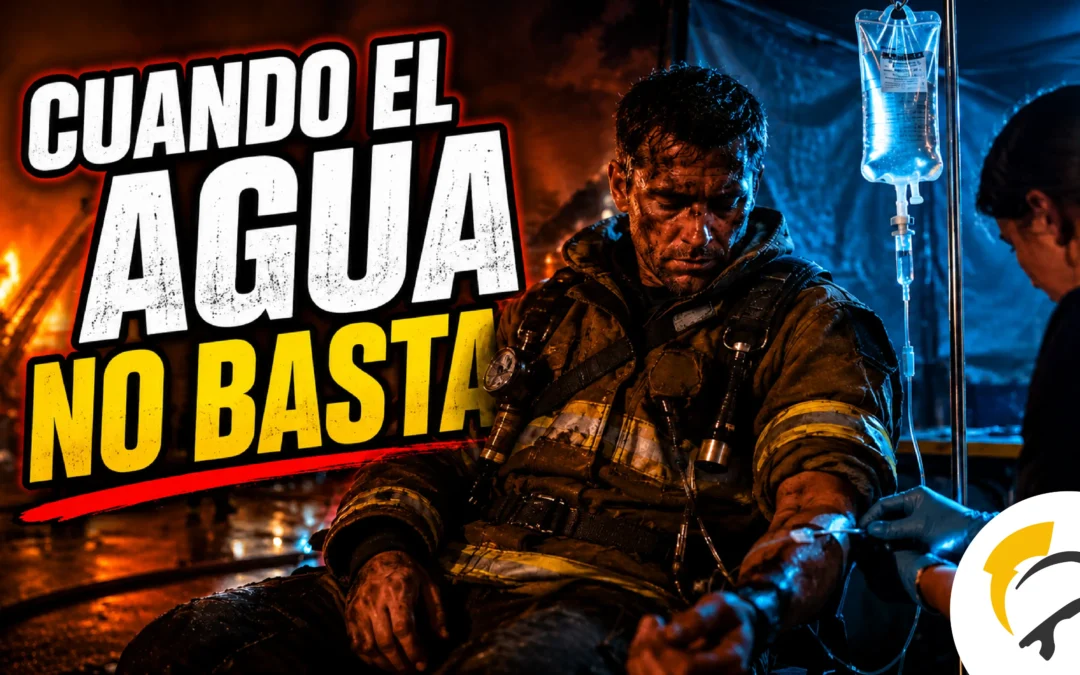 Hidratación intravenosa para bomberos en rehabilitación operativa durante emergencia con calor extremo
