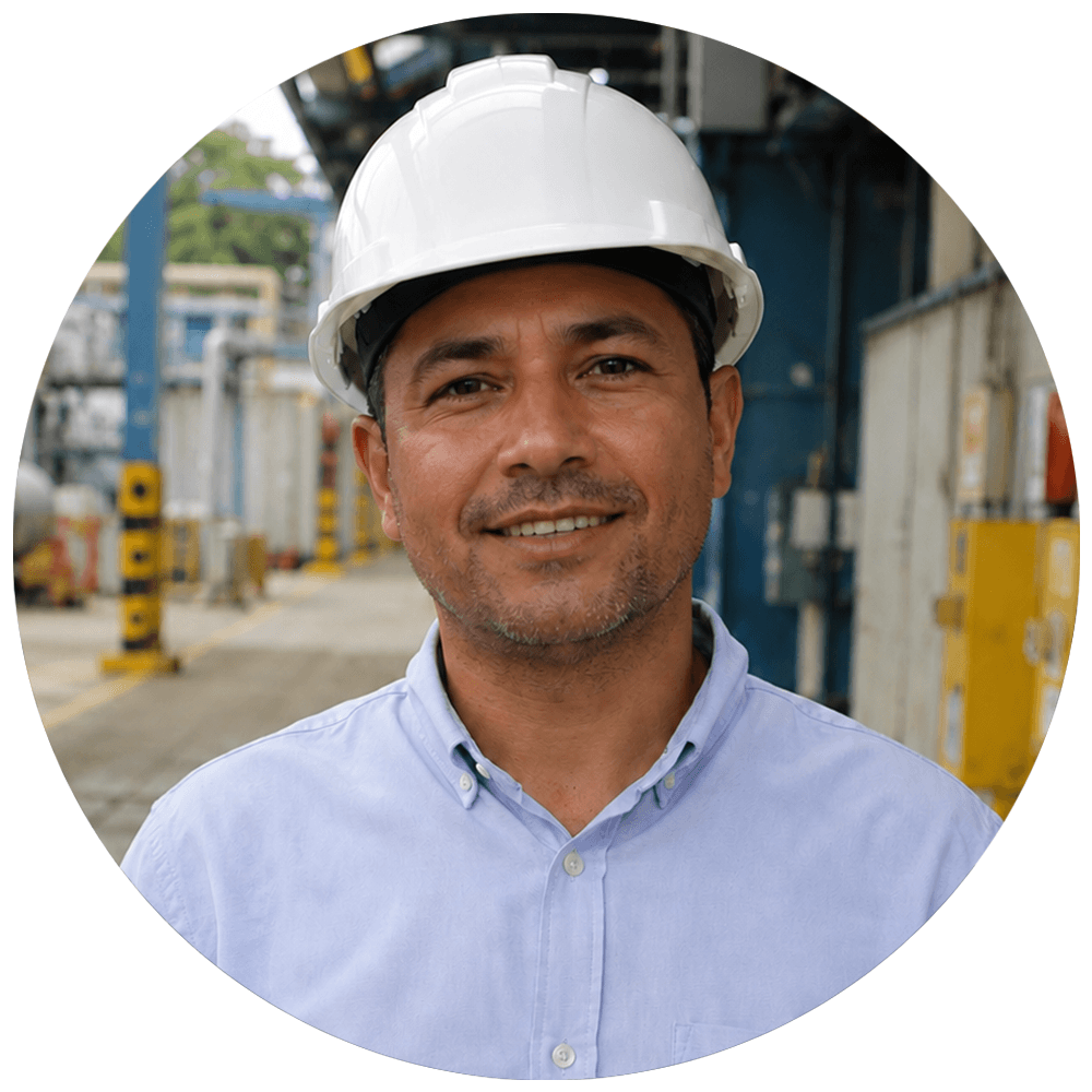 Foto de Carlos Rojas, Coordinador SST de contratistas