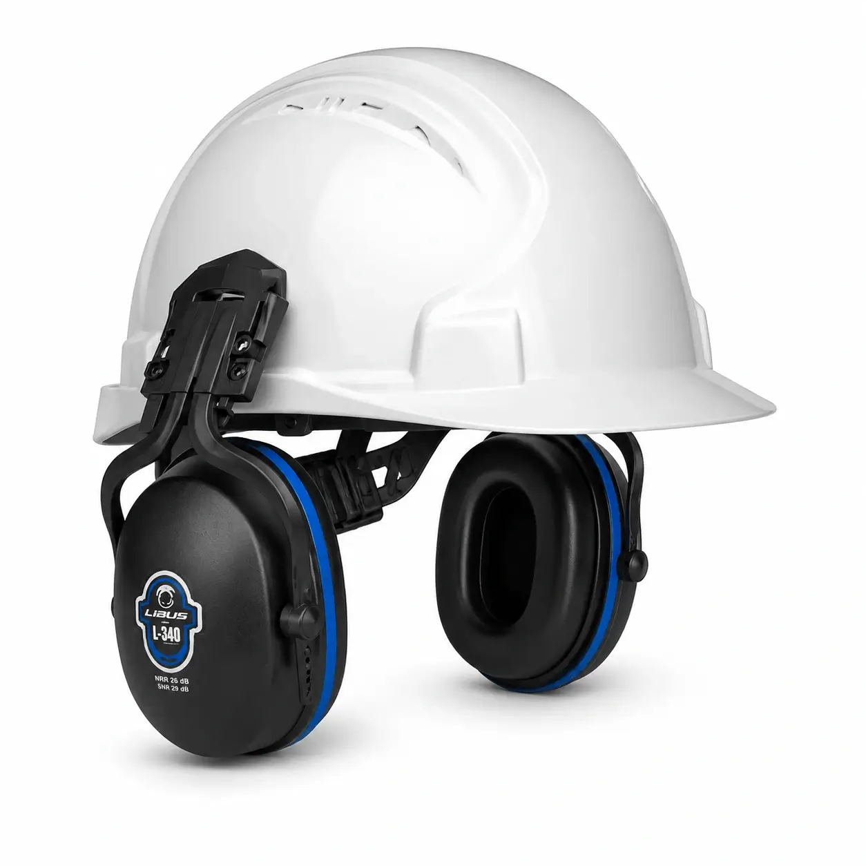 Protector auditivo copa industrial LIBUS L-320 con copas acolchadas y diadema flexible