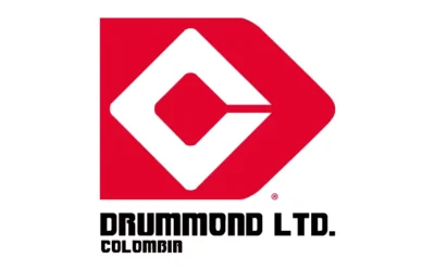 Logo de Drummond Colombia relacionado con seguridad industrial para minería