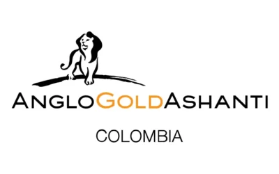 Logo de AngloGold Ashanti Colombia relacionado con seguridad industrial para minería