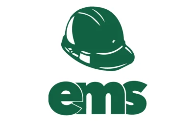 Logo de EMS relacionado con seguridad industrial para minería