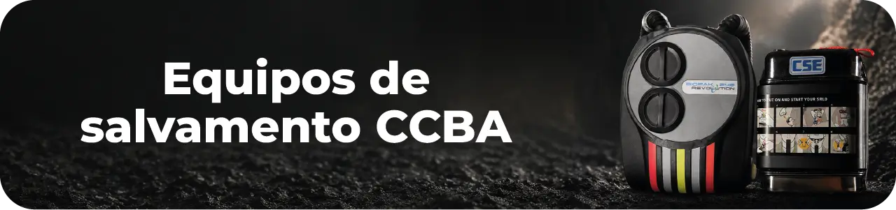 Autorescatador minero y equipos de salvamento CCBA para rescate y escape en minería subterránea.