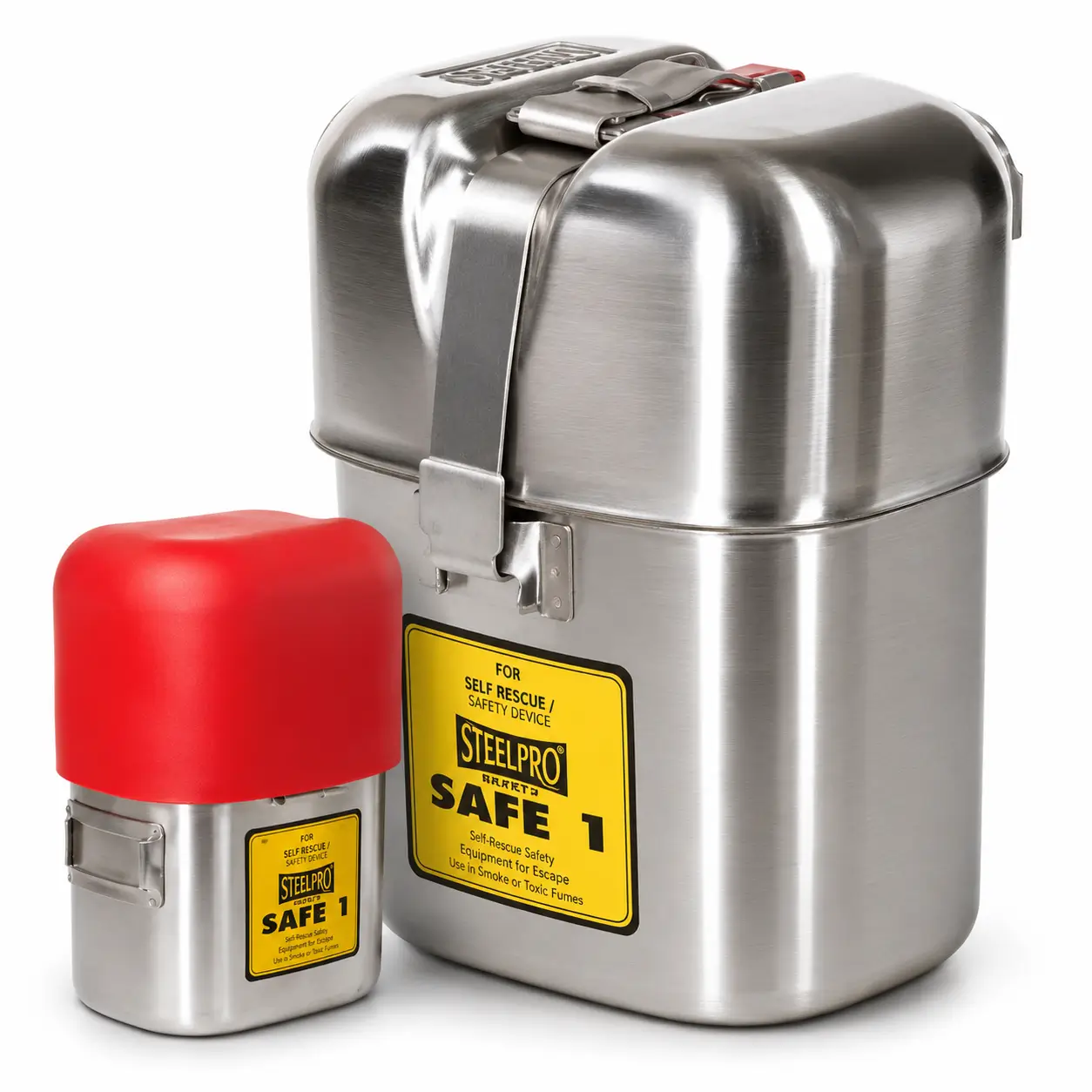 autorescatador safe 1 steelpro con equipo compacto para escape en minería subterránea