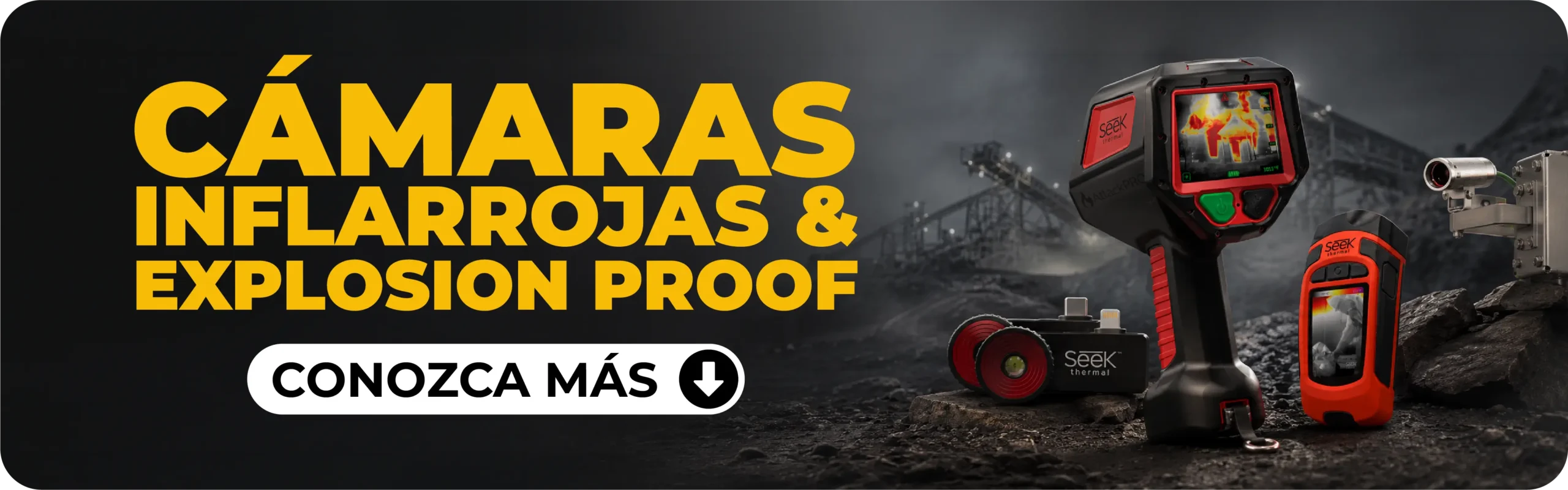 Cámaras termográficas industriales para minería y seguridad industrial