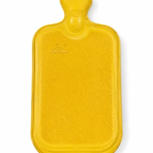 Bolsa térmica calor frío amarilla Medicales en posición vertical sobre fondo blanco