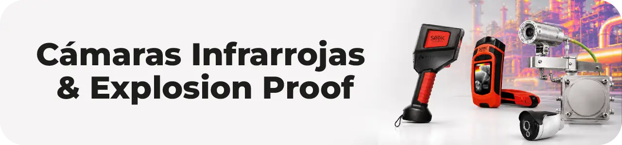 Cámaras termográficas industriales para inspección, bomberos y zonas ATEX
