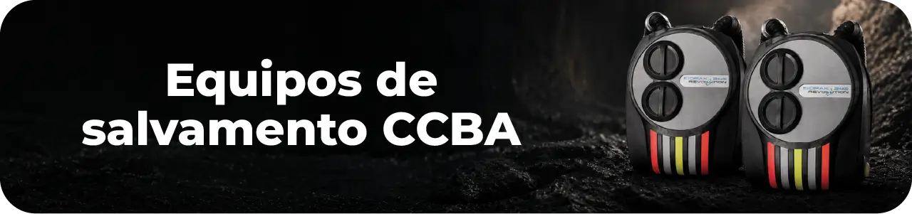 Equipos de salvamento CCBA con respirador de circuito cerrado para rescate minero e industrial.