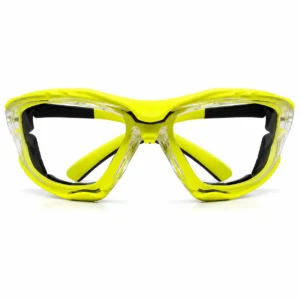 Gafa seguridad Pyramex Proximity con lente claro, marco lima y espuma removible para protección ocular industrial