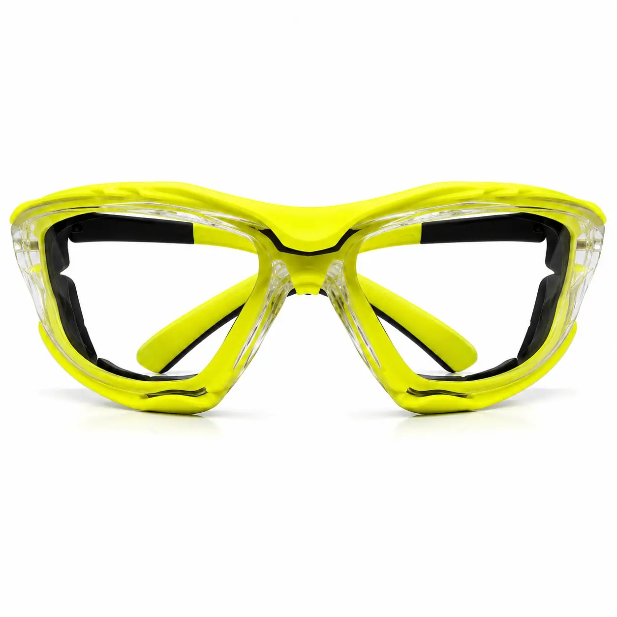 Gafa seguridad Pyramex Proximity con lente claro, marco lima y espuma removible para protección ocular industrial