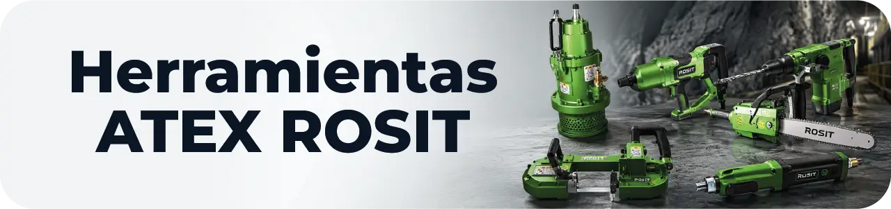 Herramientas antichispa ATEX ROSIT para minería e industria en atmósferas explosivas