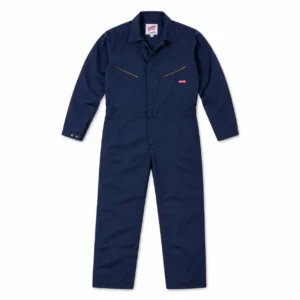 Overol ignífugo Red Wing azul en fondo blanco para protección corporal industrial FR