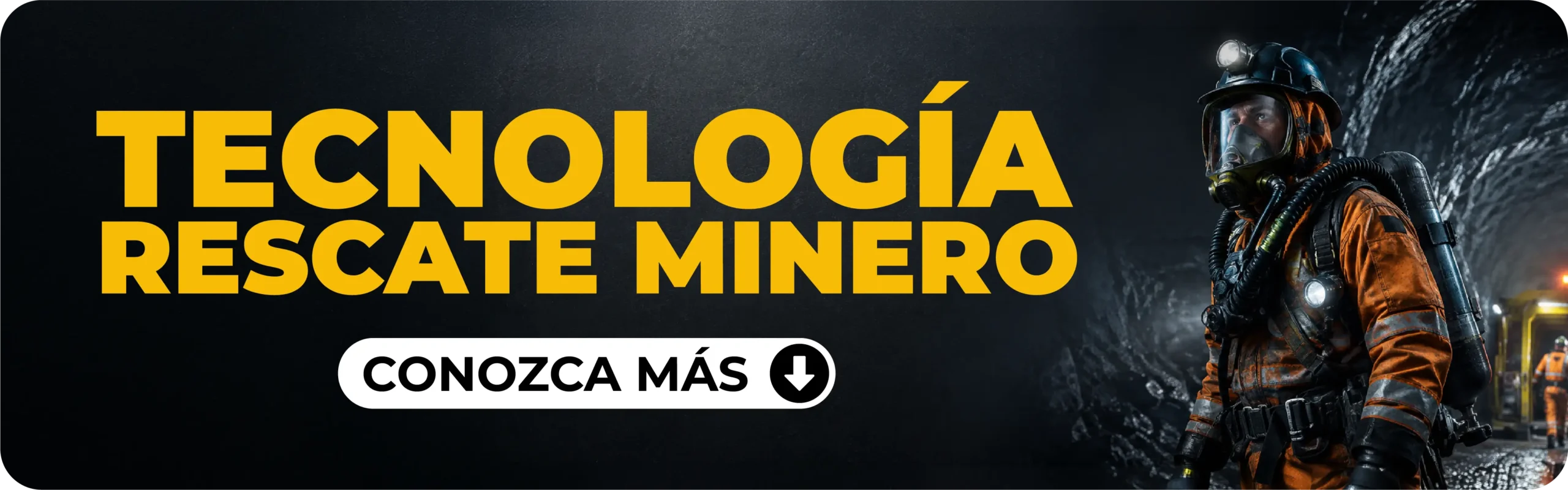 rescate minero con equipo SCBA, refugios y autorescatadores en operación subterránea