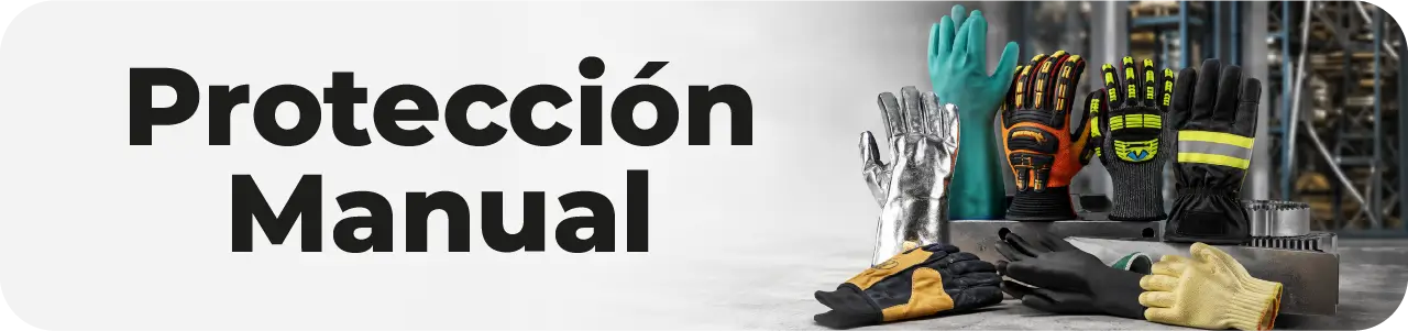 Banner de guantes de seguridad industrial para protección manual en entornos industriales