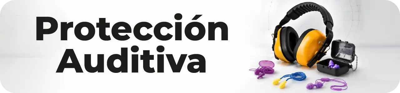 Protección auditiva industrial con orejeras y tapones auditivos para reducir el ruido laboral