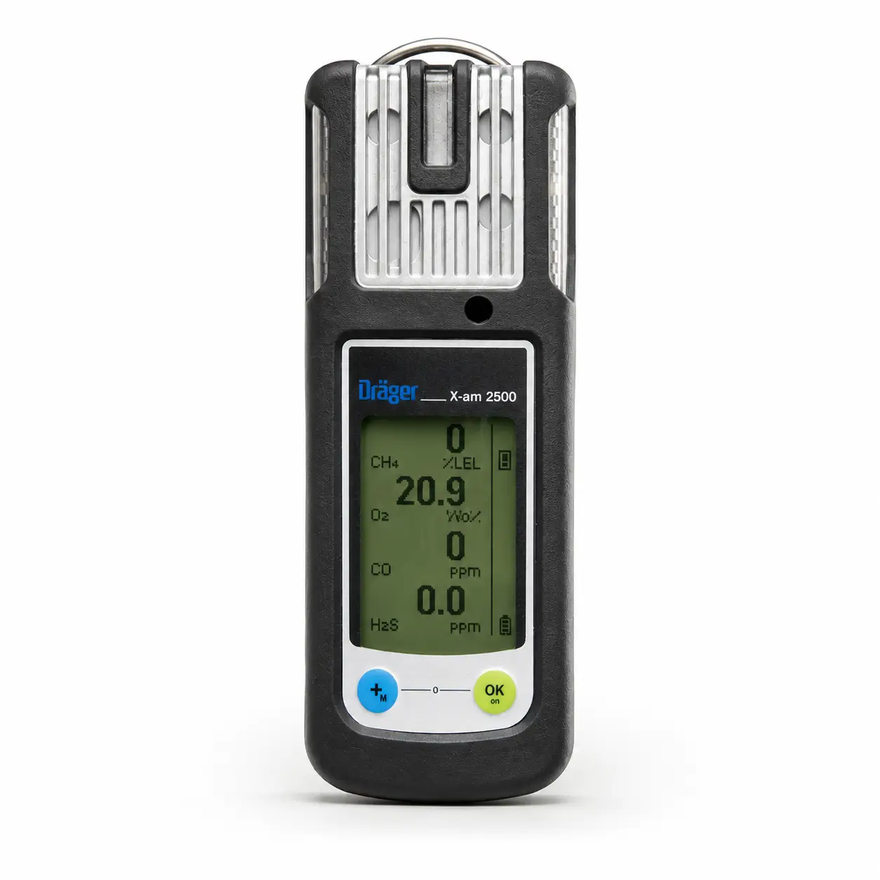 Detector Dräger X-am 2500 multigas para O2 CO H2S y gases combustibles
