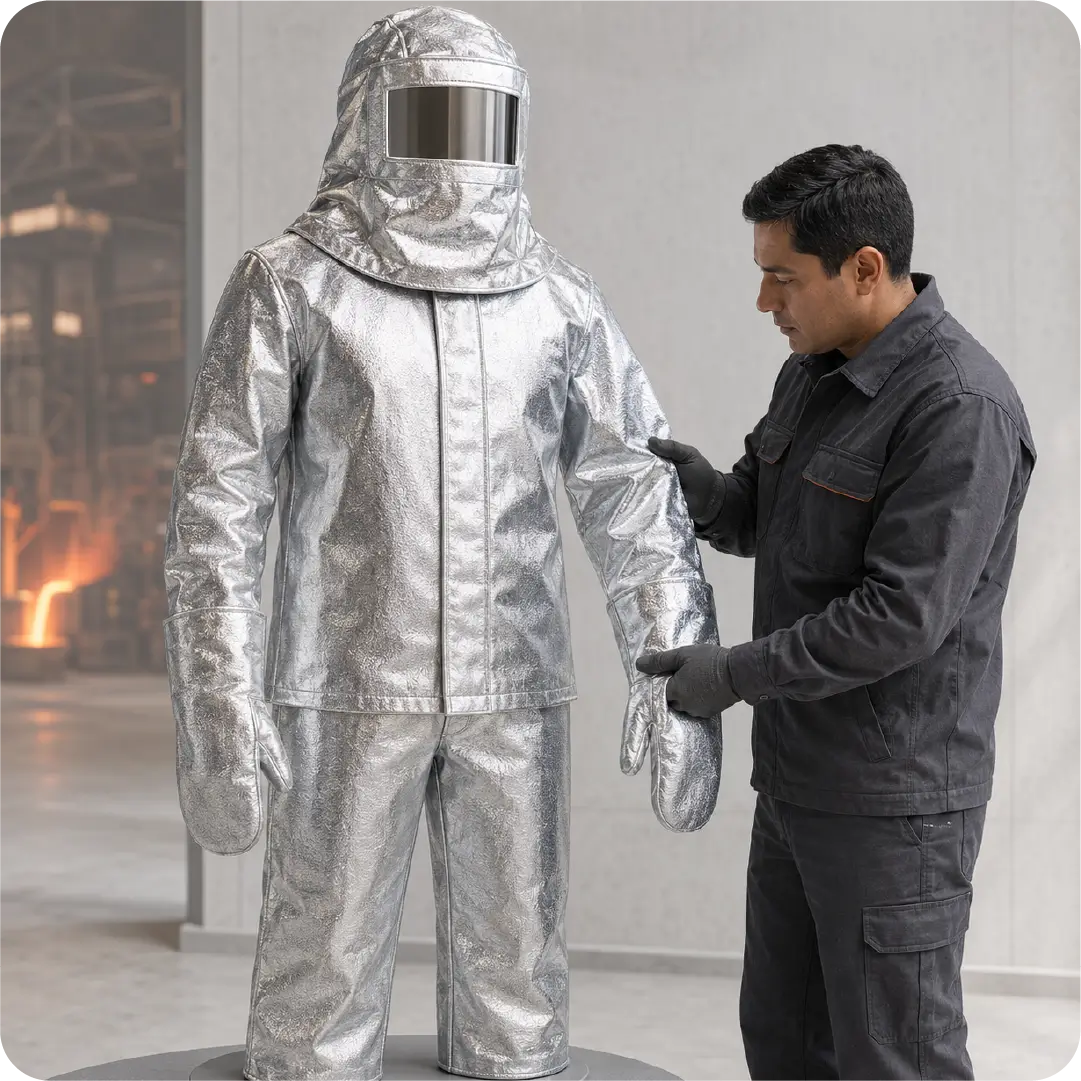 Traje Lakeland SafeGard y guantes químicos como Equipos de Protección Corporal para ajuste compatible