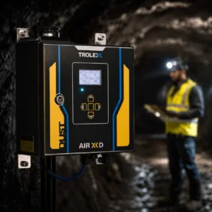 Medidor de material particulado Trolex Air XD para monitoreo de polvo en túneles mineros