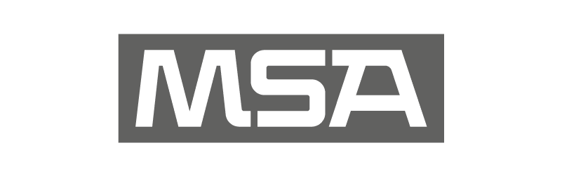 Logotipo de MSA, marca del portafolio de Equipos de Protección Corporal para uso profesional