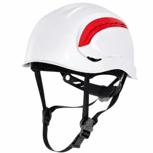 Casco ventilado para alturas Delta Plus GRANITE WIND blanco con barboquejo de tres puntos