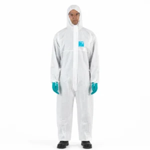 Traje protección química desechable AlphaTec 1500 Plus vista frontal