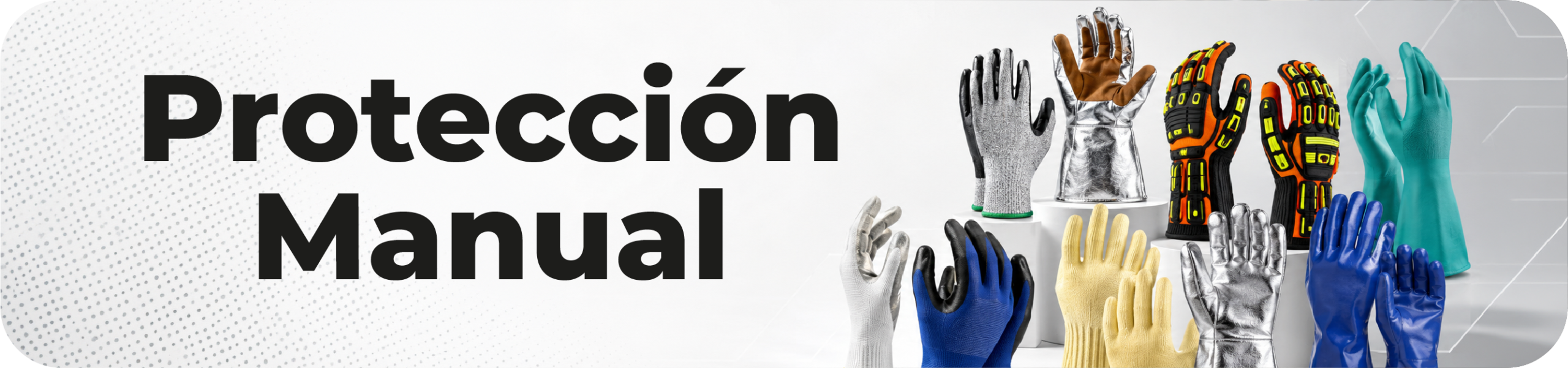 Guantes de seguridad industrial para protección anticorte, química, térmica y mecánica.
