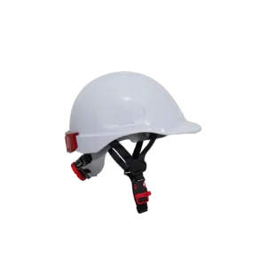 Casco Persa Tipo II EPI Safety CA-P-D31 blanco con barboquejo y ajuste posterior.
