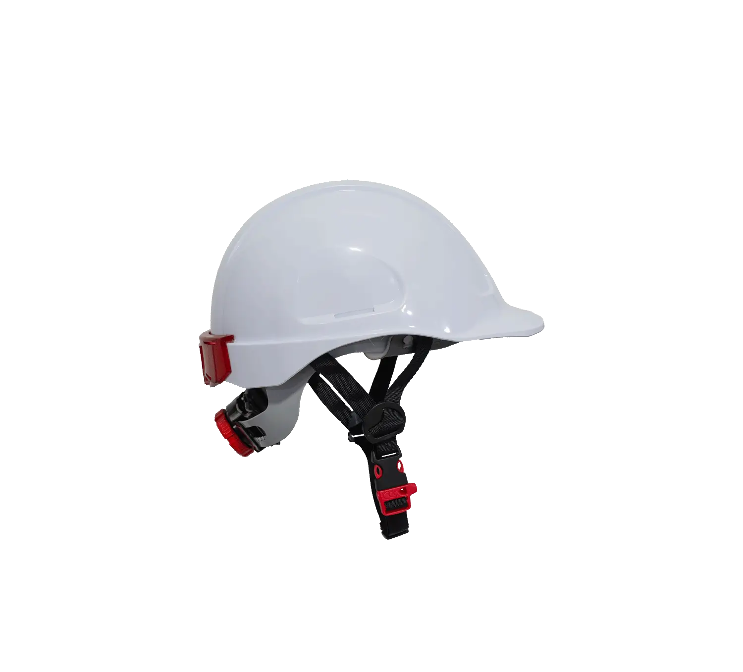 Casco Persa Tipo II EPI Safety CA-P-D31 blanco con barboquejo y ajuste posterior.