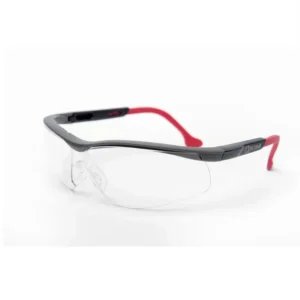 Gafas seguridad industrial antiempañantes ORESTES Kim con lente claro AF en vista lateral.