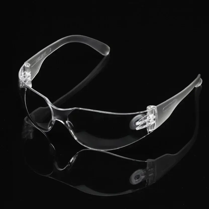 Gafas seguridad lente claro KIM Ícaro AF transparentes con lente envolvente y patillas ergonómicas.