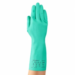 Guantes químicos en nitrilo AlphaTec Solvex 37-175 vista frontal