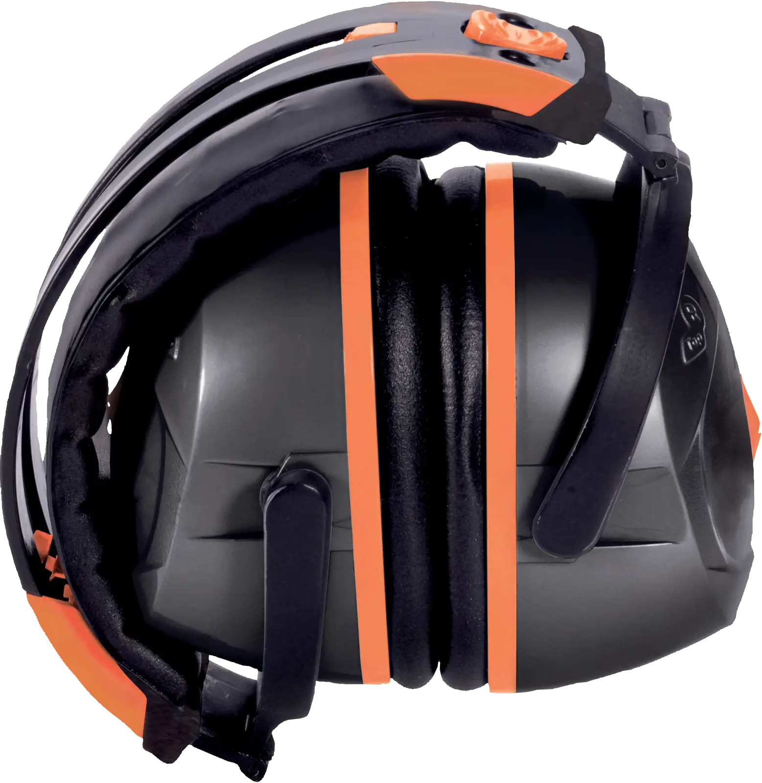 Casco antirruido plegable industrial Delta Plus INTERLAGOS cerrado para facilitar su almacenamiento
