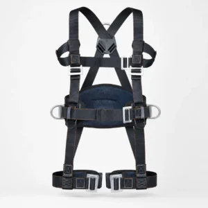 Arnés de cuerpo completo del kit anticaídas para techos Delta Plus ELARA350H sobre fondo blanco.